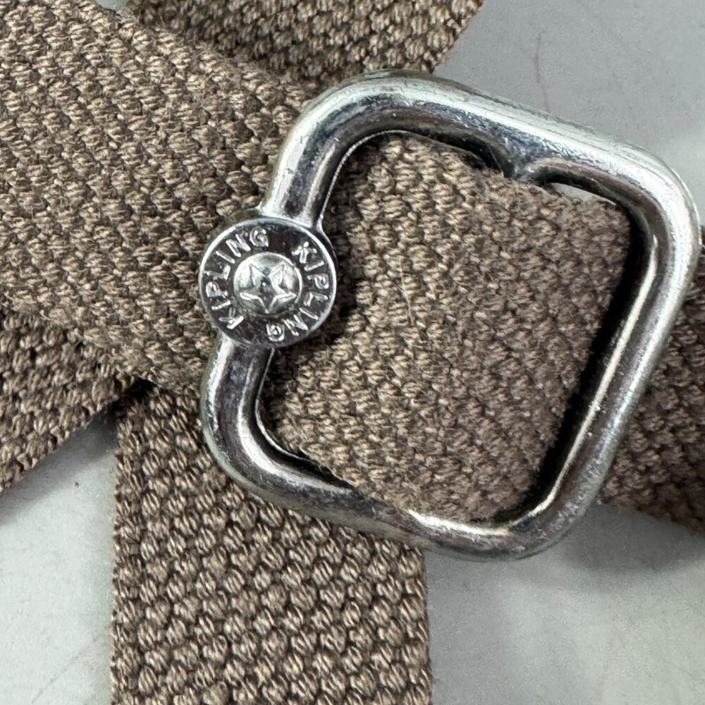 Kipling Brown Cotton Adjustable Strap with A Matc… - image 6